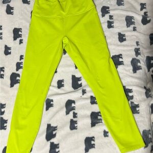 Fabletics Yellow Capri Pants with Stretchy Fit and Comfort Waistband